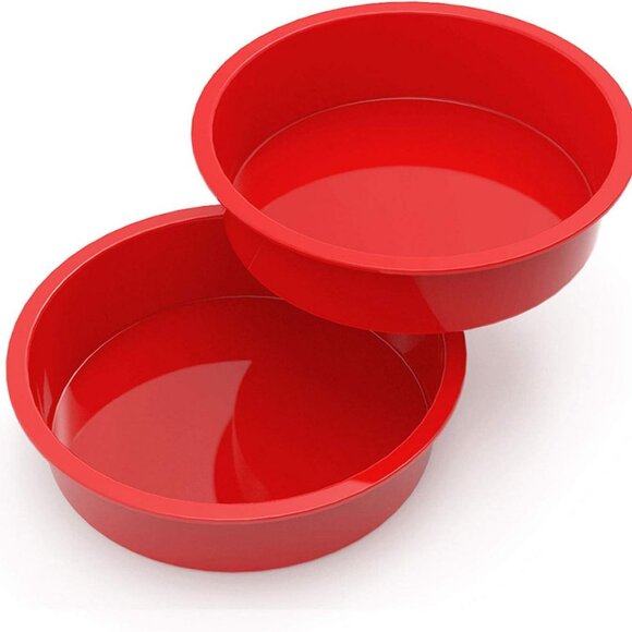 Silicone Cake Molds for Baking, Nonstick Baking Pans for Layer Cake9.5inches2Pcs - Picture 2 of 11